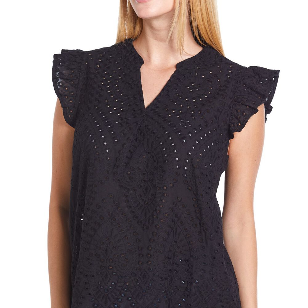 Blusa Tipo Croch&eacute; Negro talla CH Ann Miller image number 2