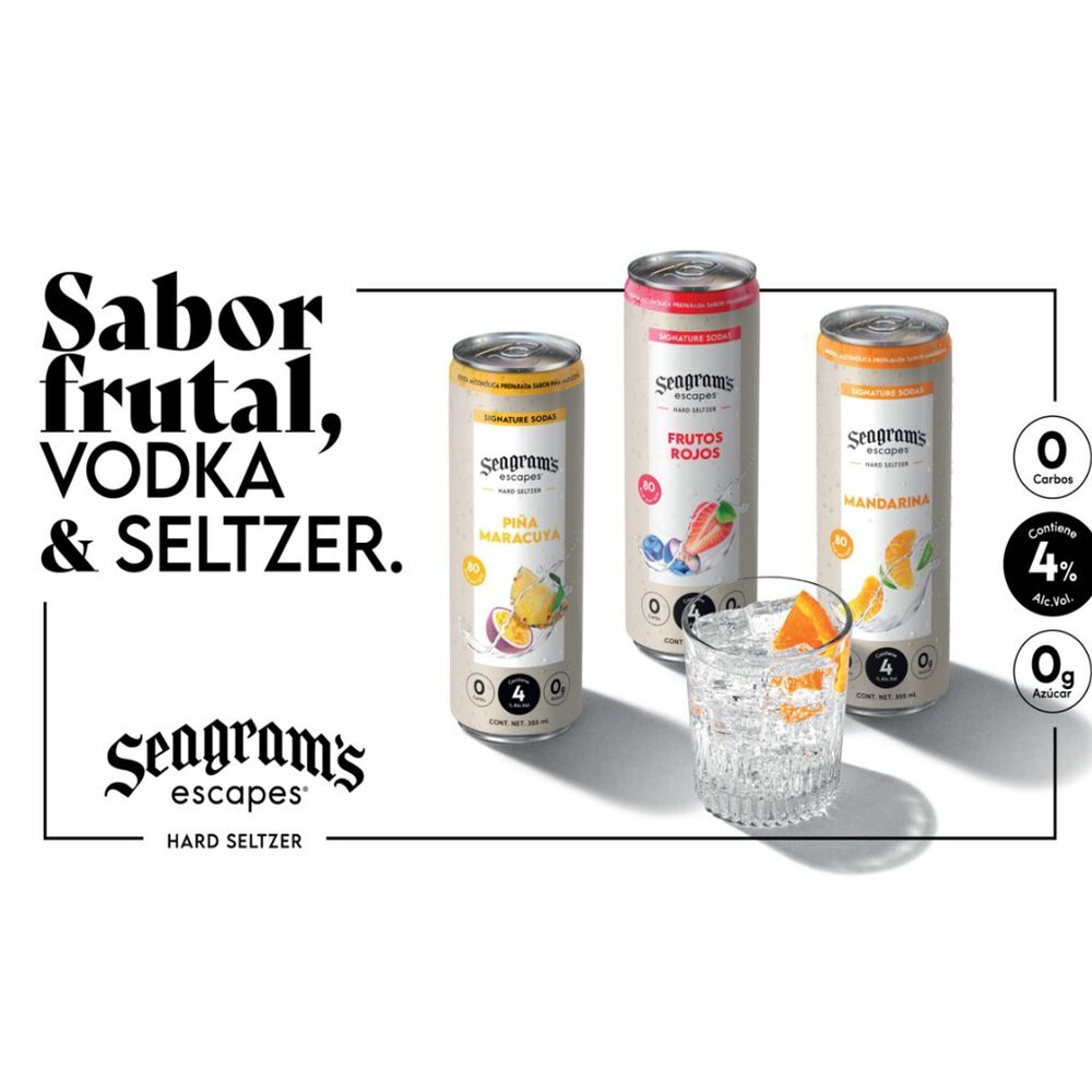 Bebida Alcoh&oacute;lica Preparada Varios Sabores Seagrams Scapes 6/355 ml image number 3