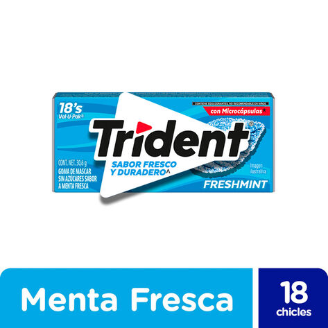 Chicle 18S Freshmint Trident 12/30 g