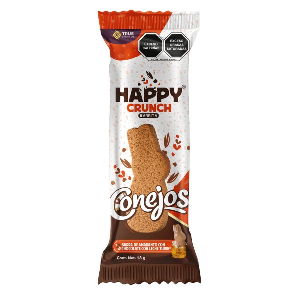 Barra de Amaranto Con Chocolate Happy Crunch Conejo 14/18 Grs image number 1