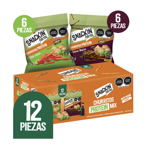 Botana de Churritos con Proteina Variado 12/35 g