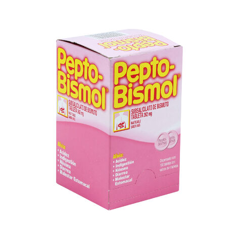 Pepto Bismol Tab Con C/100 Pzas