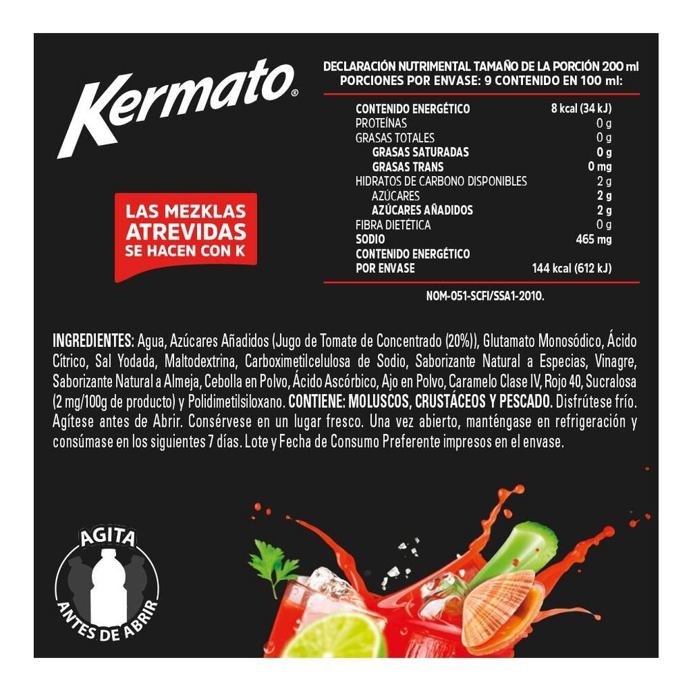 Jugo C&oacute;ctel de Tomate Kermato con Almeja 1.8 l image number 2