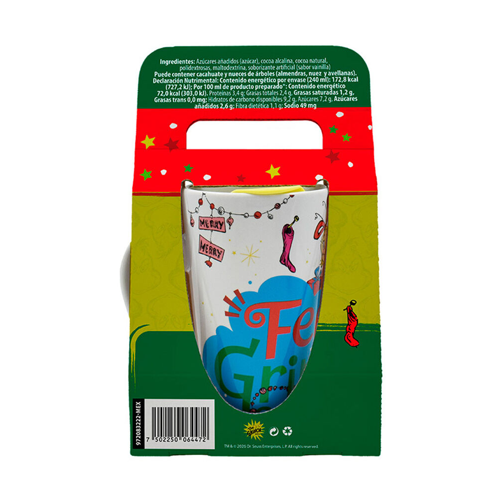 Taza Alta con Tapa + Cocoa The Grinch Galer&iacute;a del Chocolate 1 pza image number 5