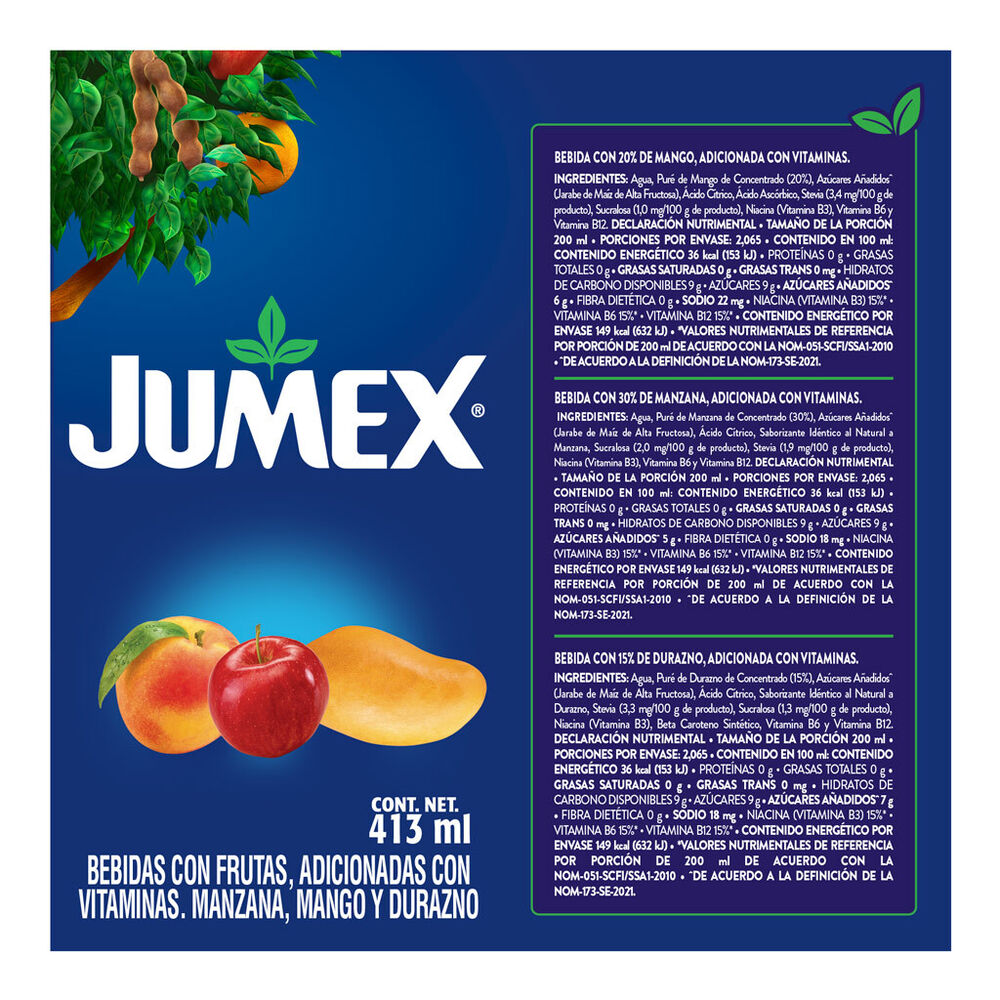 Bebida de Frutas Sabores Surtidos Jumex 12/413 ml image number 2