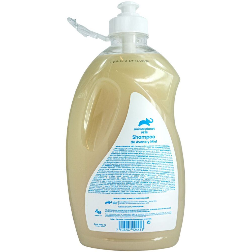 Shampoo Avena y Miel Animal Planet 2 L image number 3