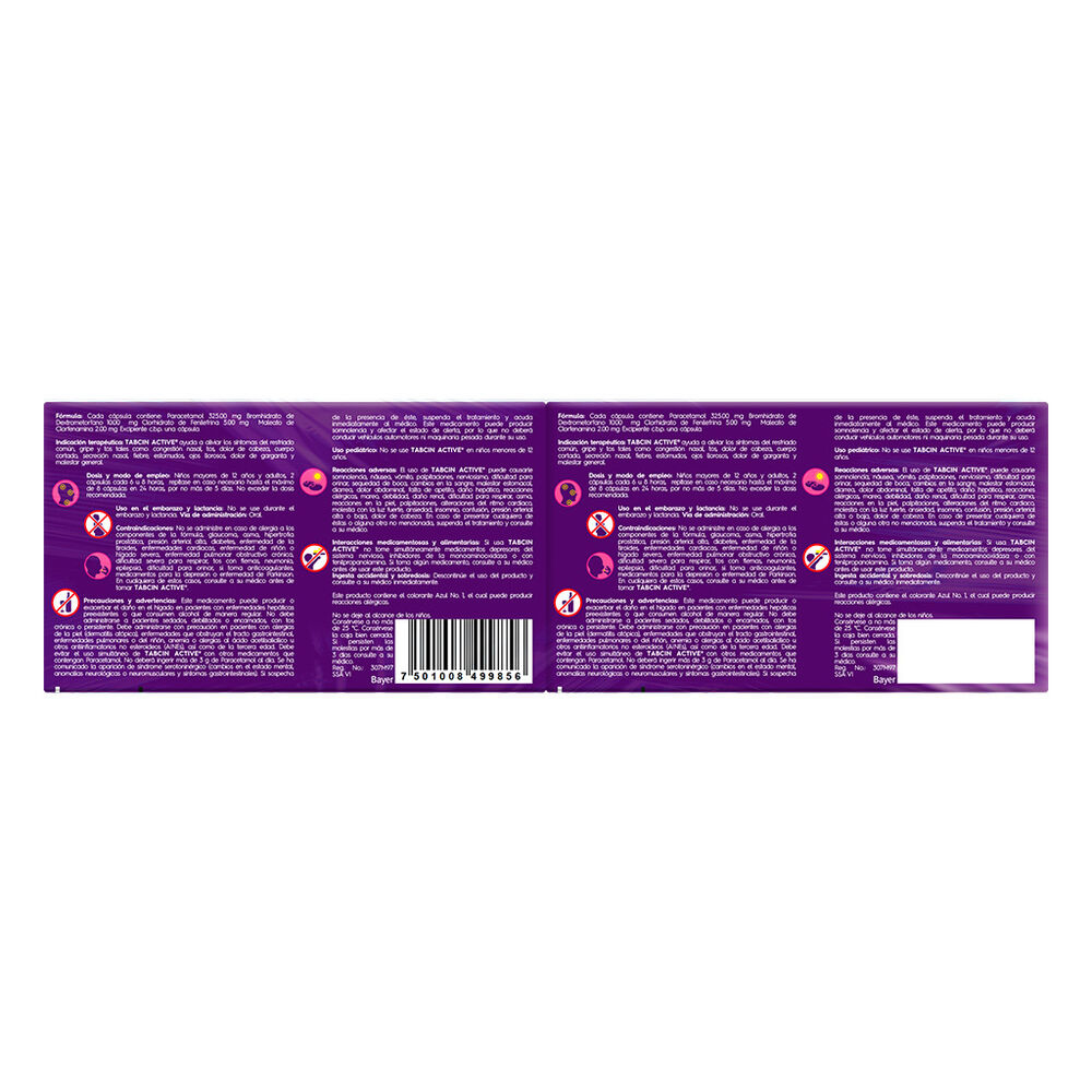 Tabcin Active capsulas 2 Pack image number 3