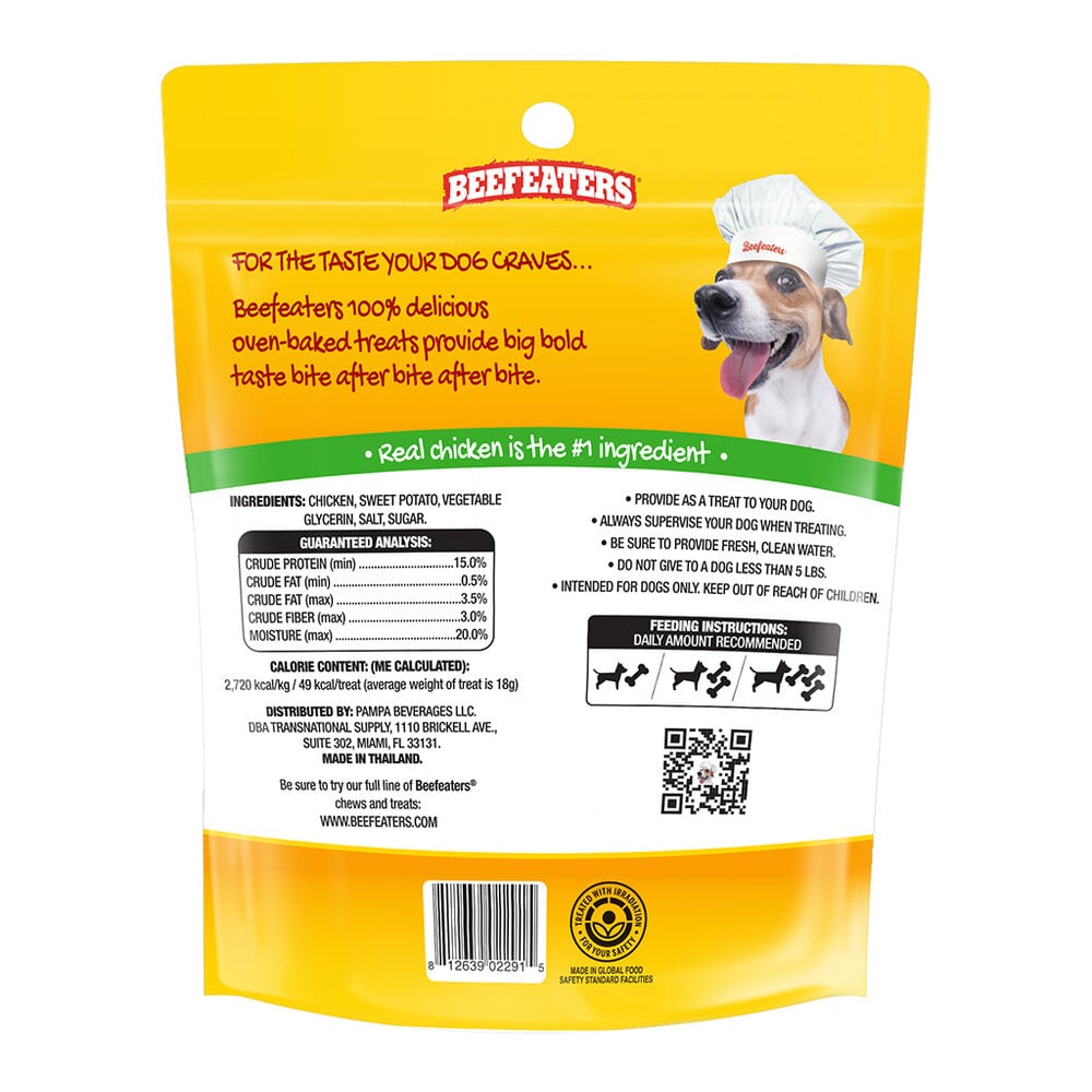 Premio Para Perro Camote Envuelto con Pollo Beefeaters 2/793 g image number 1