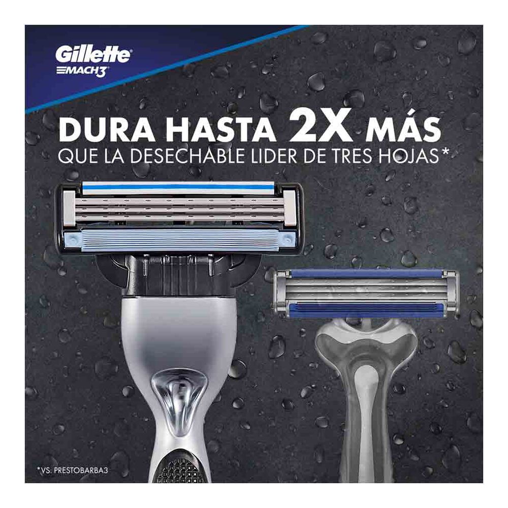 Cartuchos Mach 3 Regular Gillette 16 pzas image number 1