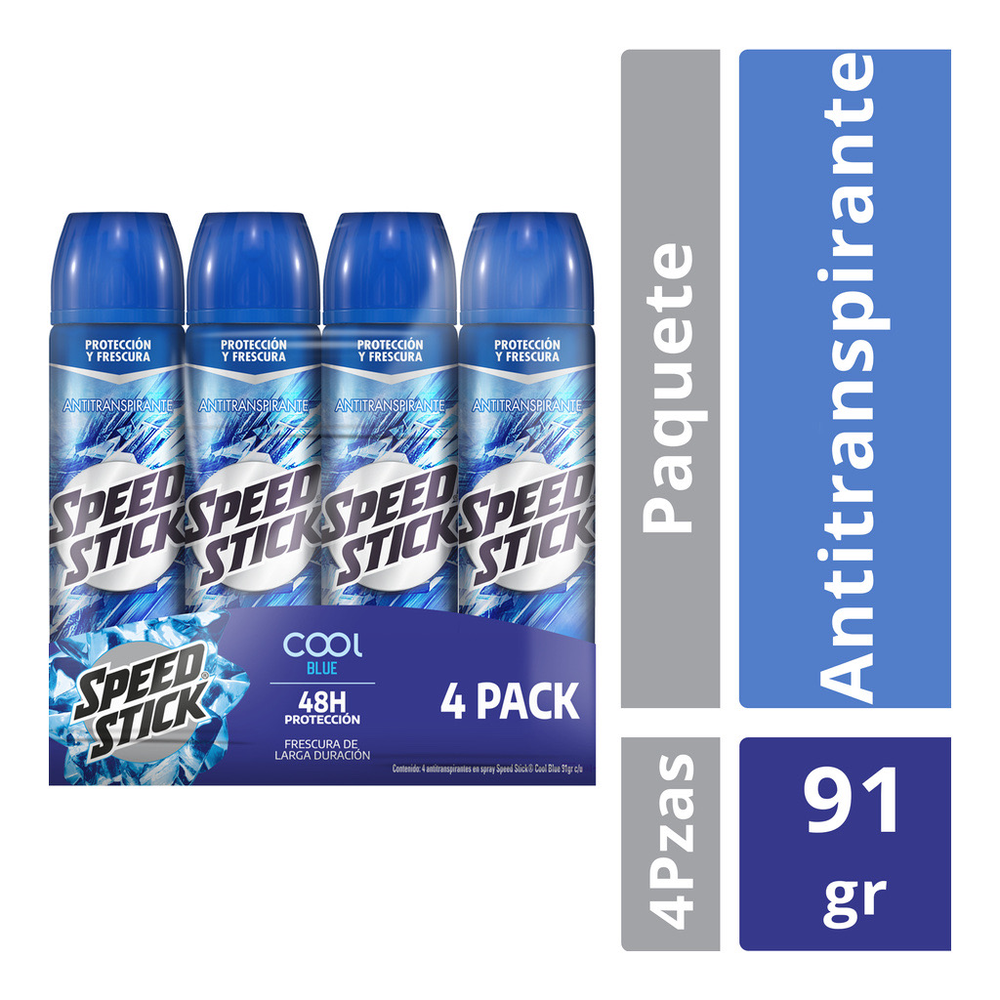 Antitranspirante en Spray Cool Blue Speed Stick 4 / 91 g image number 4