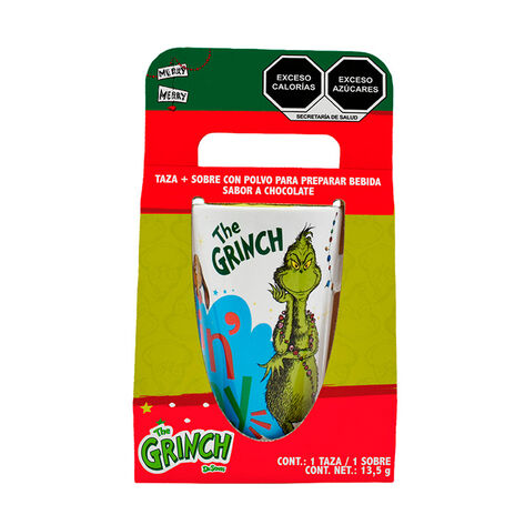 Taza Alta con Tapa + Cocoa The Grinch Galer&iacute;a del Chocolate 1 pza