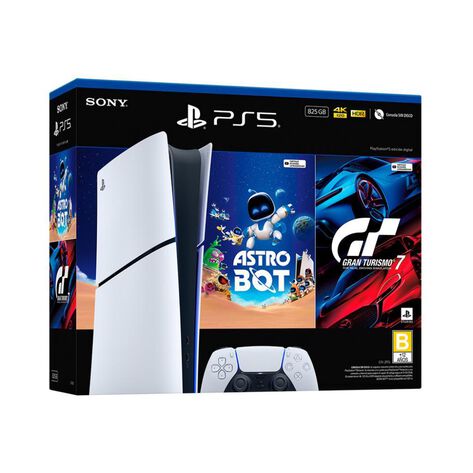 Bundle Consola PlayStation 5 Digital Slim + Astro Bot y Gran Turismo 7 825GB