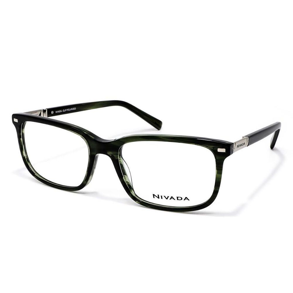 Lente oftalmico con clip para caballero Nivada VNV.X132B.HGRN.56 image number 1