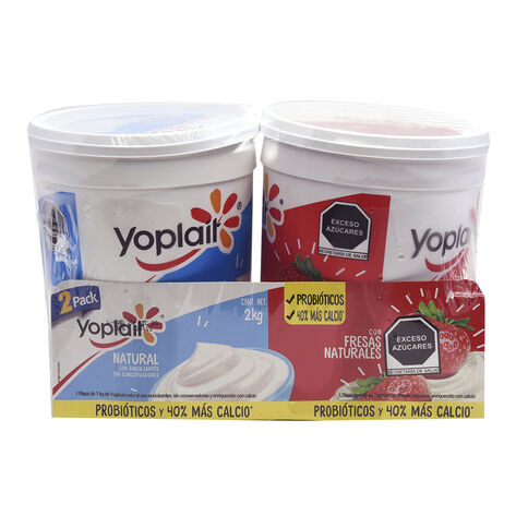 Yoghurt Batido Natural Fresa Yoplait  2/1 Kg