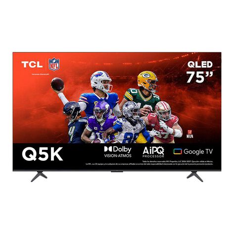 Pantalla TCL 75 Pulgadas 4K QLED Google TV 75Q5K