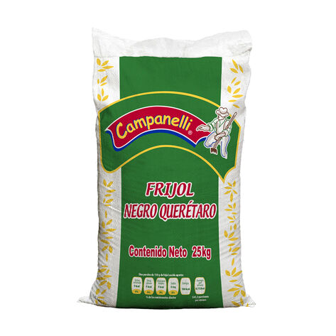 Frijol Negro Quer&eacute;taro Campanelli 25 Kg