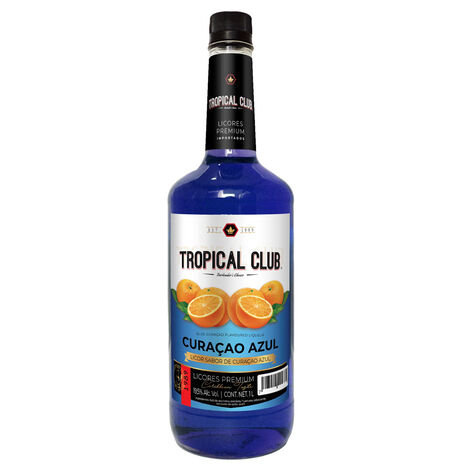 Licor Tropical Club Curacao Azul 1 L