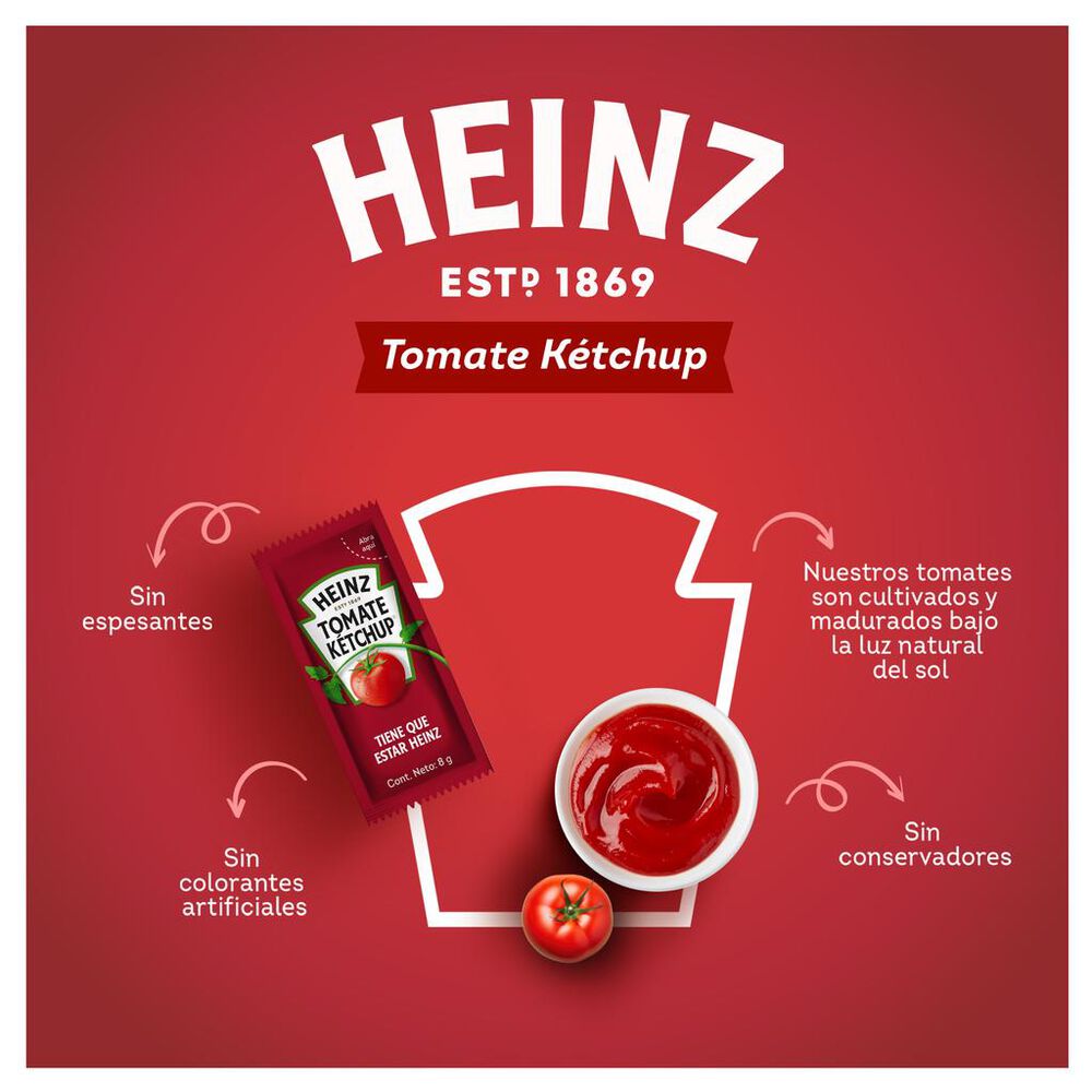 Salsa Catsup Heinz 192/8 g image number 3