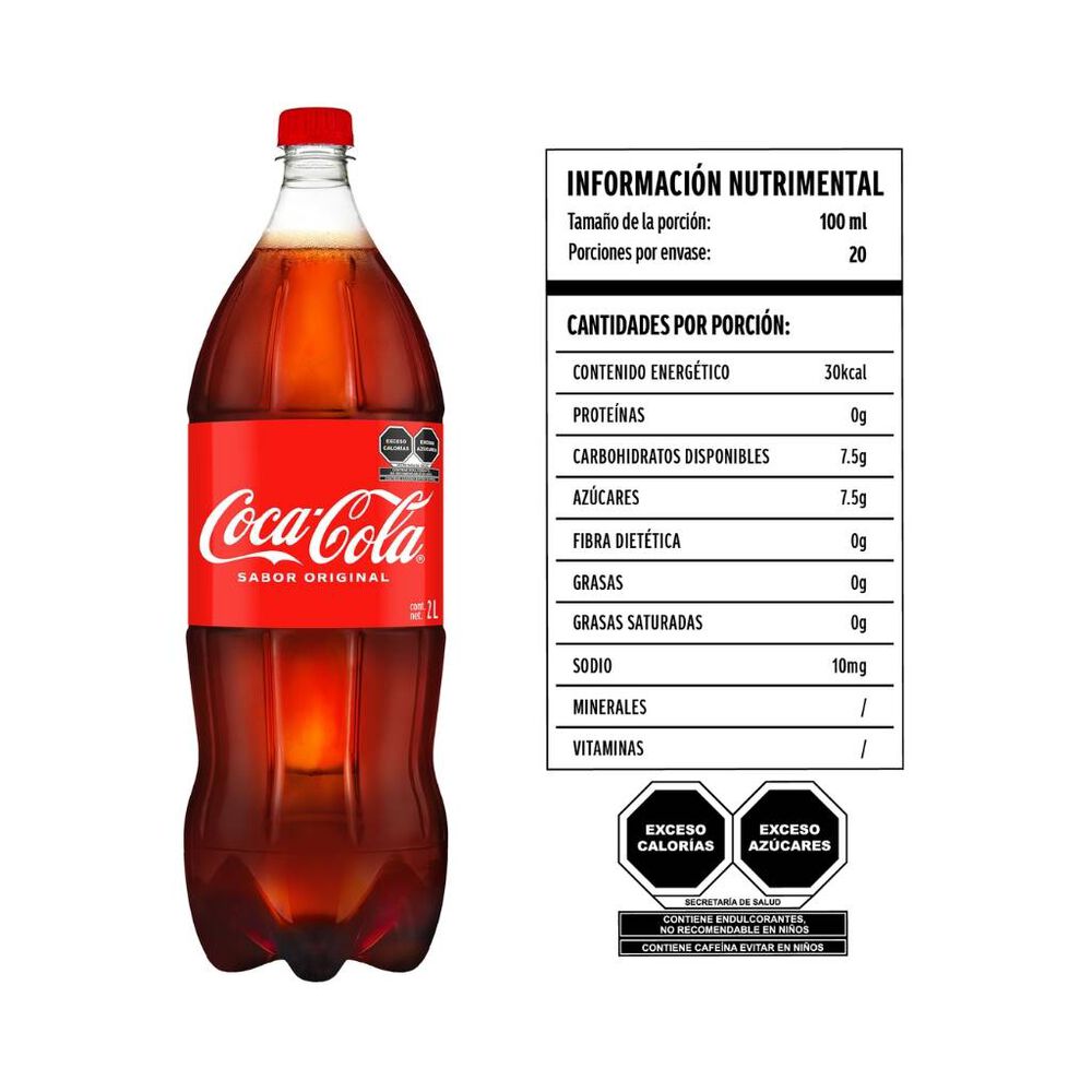 Refresco Coca-Cola 2 L Botella image number 2