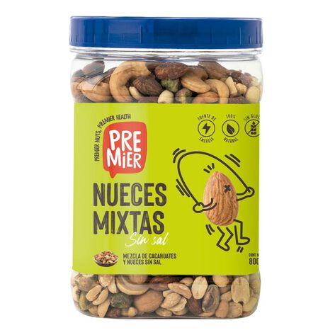 Nueces Mixtas Sin Sal Premier 800 g