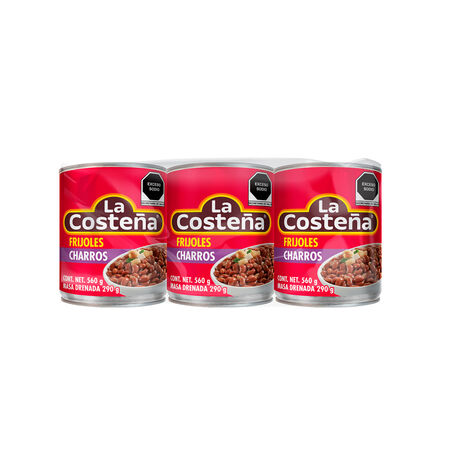 Frijoles Charros La Coste&ntilde;a  3/560 g
