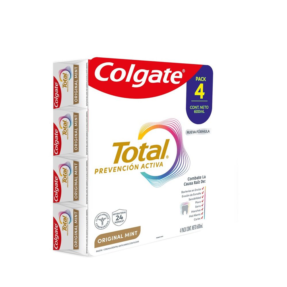 Pasta Dental Total Prevenci&oacute;n Activa Colgate 4/150 ml image number 2