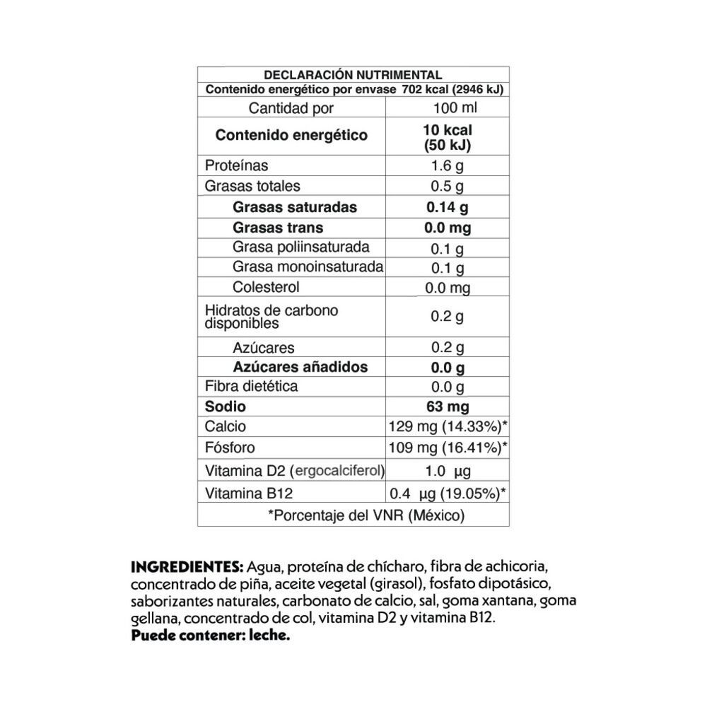 Bebida Vegetal Zero Not Milk 6/1 L image number 1