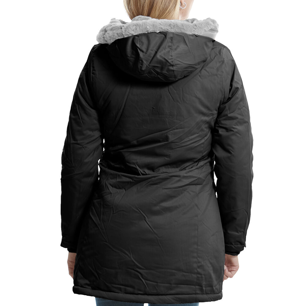 Chamarra Larga con Gorro Negro talla G Ann Miller image number 1