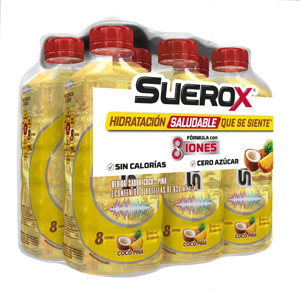 Bebida Sabor Coco Pi&ntilde;a Suerox 6/630 ml image number 1