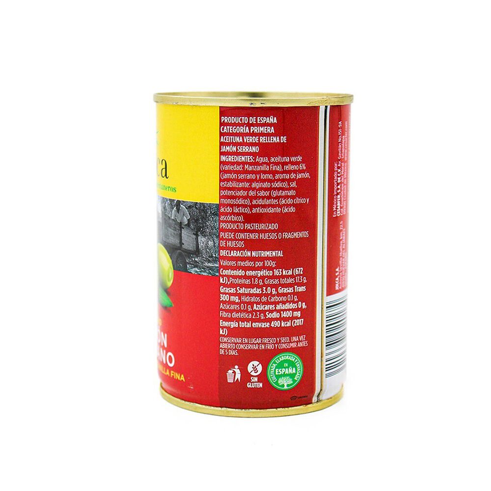 Aceituna Rellena de Jam&oacute;n Jolca 2/300 g image number 1