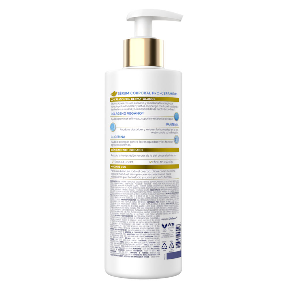 S&eacute;rum Corporal Pro-Ceramidas Dove 1 L image number 1