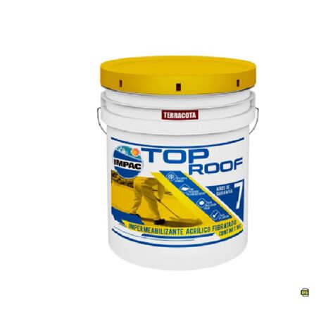IMPERMEABILIZANTE TOP ROOF COLOR TERR 18 LTS