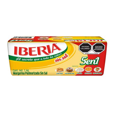 Margarina Sin Sal 4 en 1 Iberia 1 Kg
