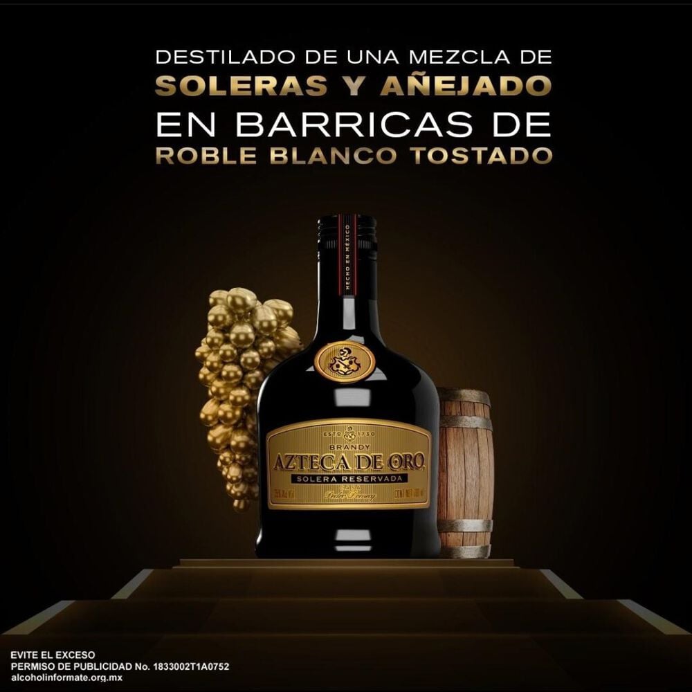 Brandy Azteca de Oro 700 mL image number 2