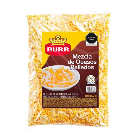 Mezcla de Queso Rallados Burr 2 Kg