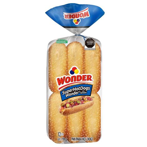 Pan Super Hot Dogs Wonder  12/65 g