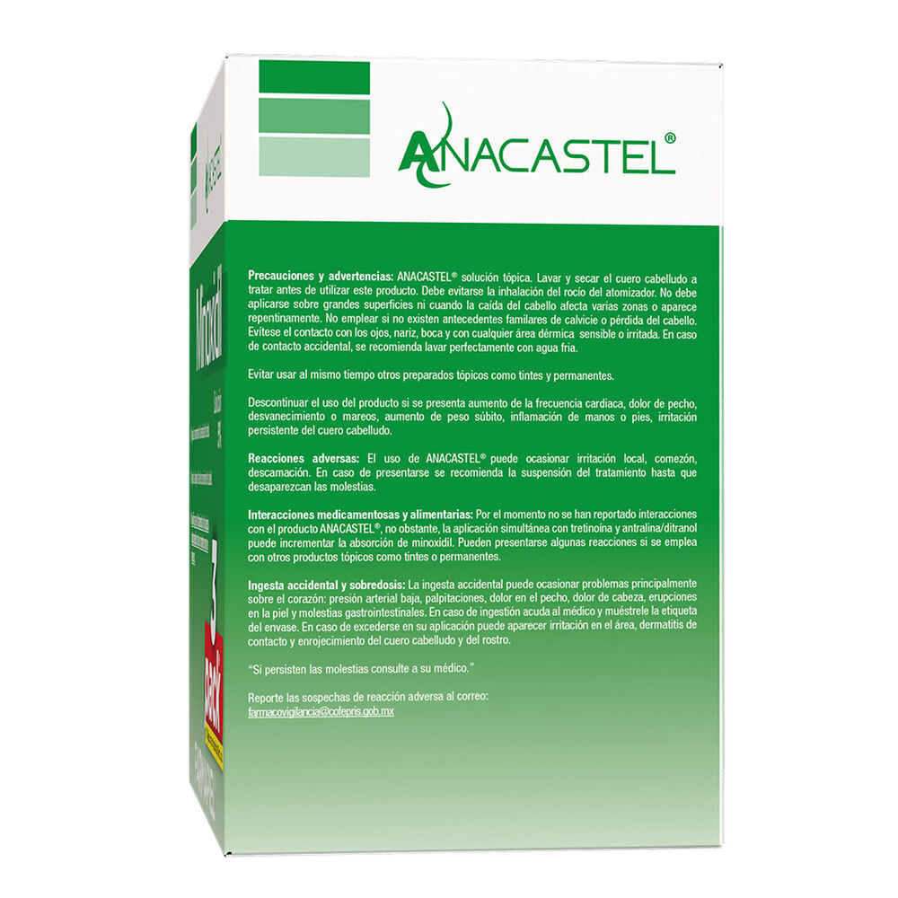 Spray Anacastel Minoxidil 5% Sol 3/60 ml image number 2