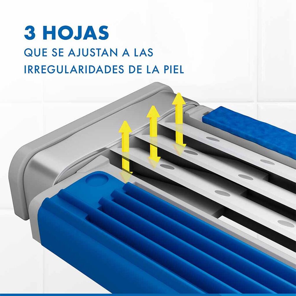 Rastrillo Prestobarba 3 Gillette 16 pzas image number 4