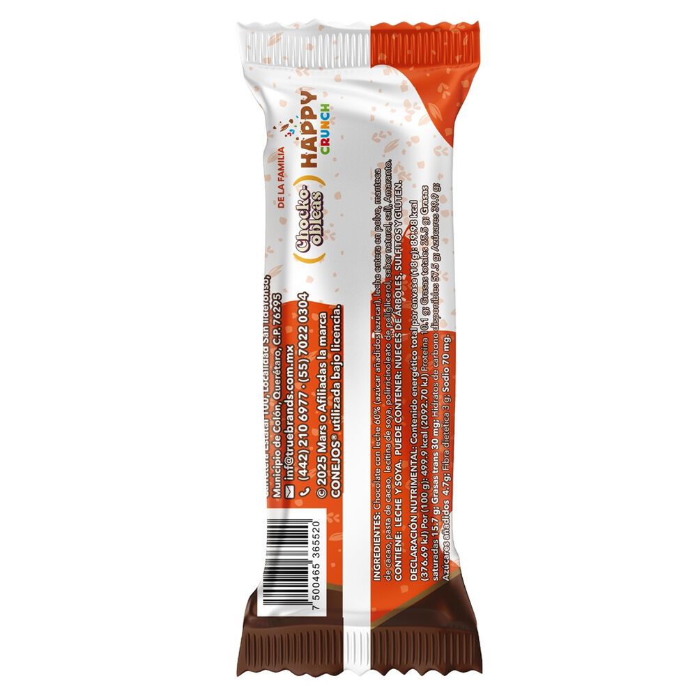 Barra de Amaranto Con Chocolate Happy Crunch Conejo 14/18 Grs image number 4