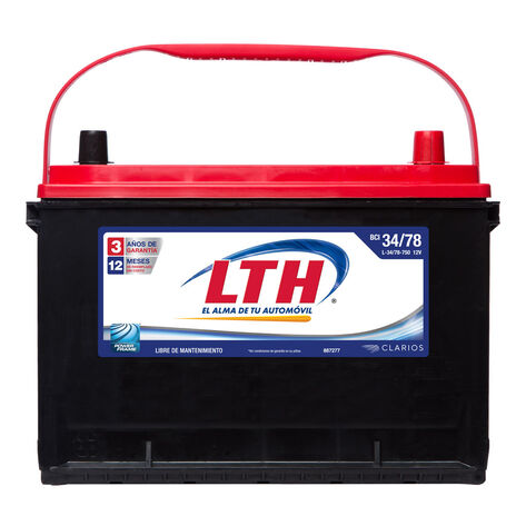 Bater&iacute;a Automotriz LTH 34/78-750 Tapa Roja Acumulador