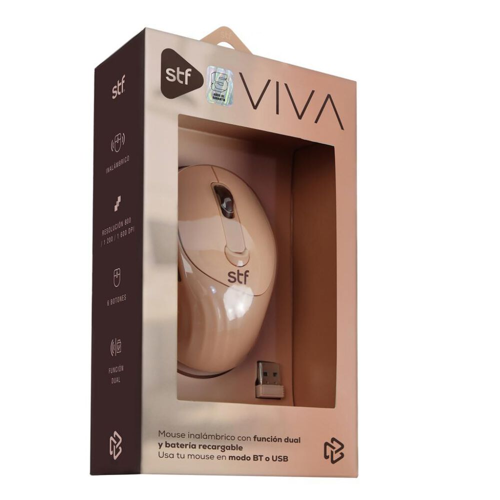 Mouse Inal&aacute;mbrico Viva Rosa image number 4