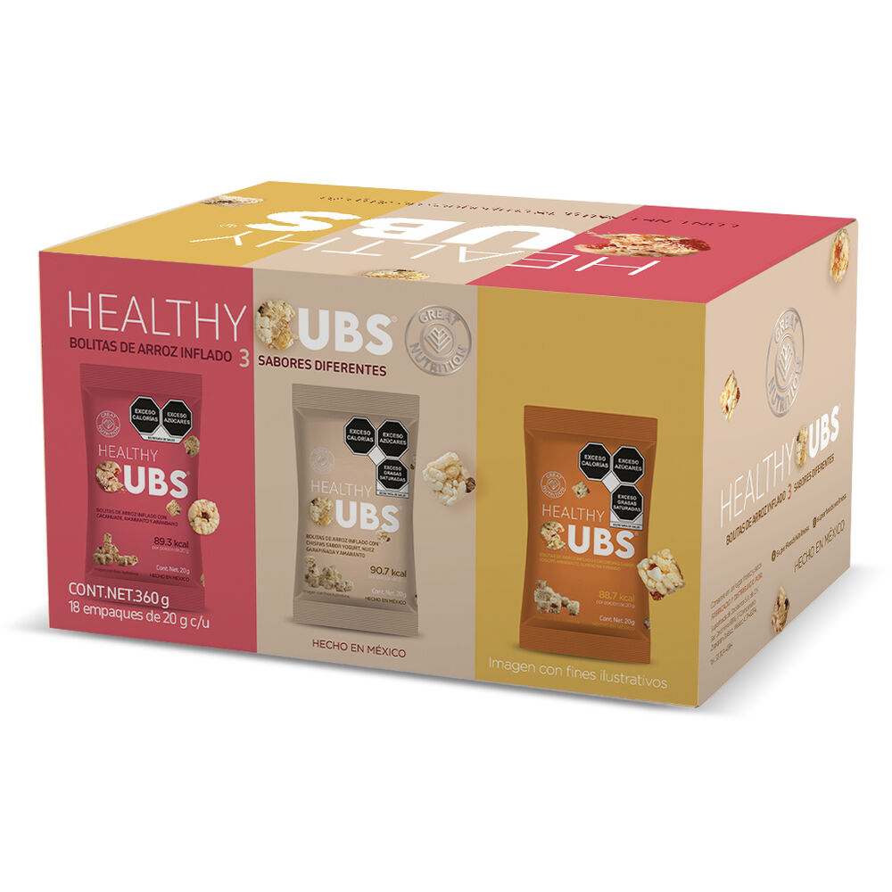Bolitas de Arroz Inflado Healthy Cubs Great Nutritions 18/20g image number 2