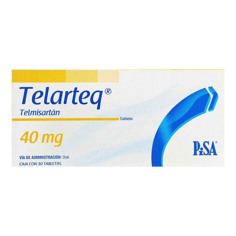 Telarteq 40 mg 30 Tabs Telmisartan Pisa
