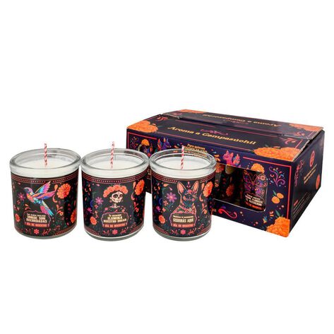 Veladora D&iacute;a de Muertos Aramo 6 pzas