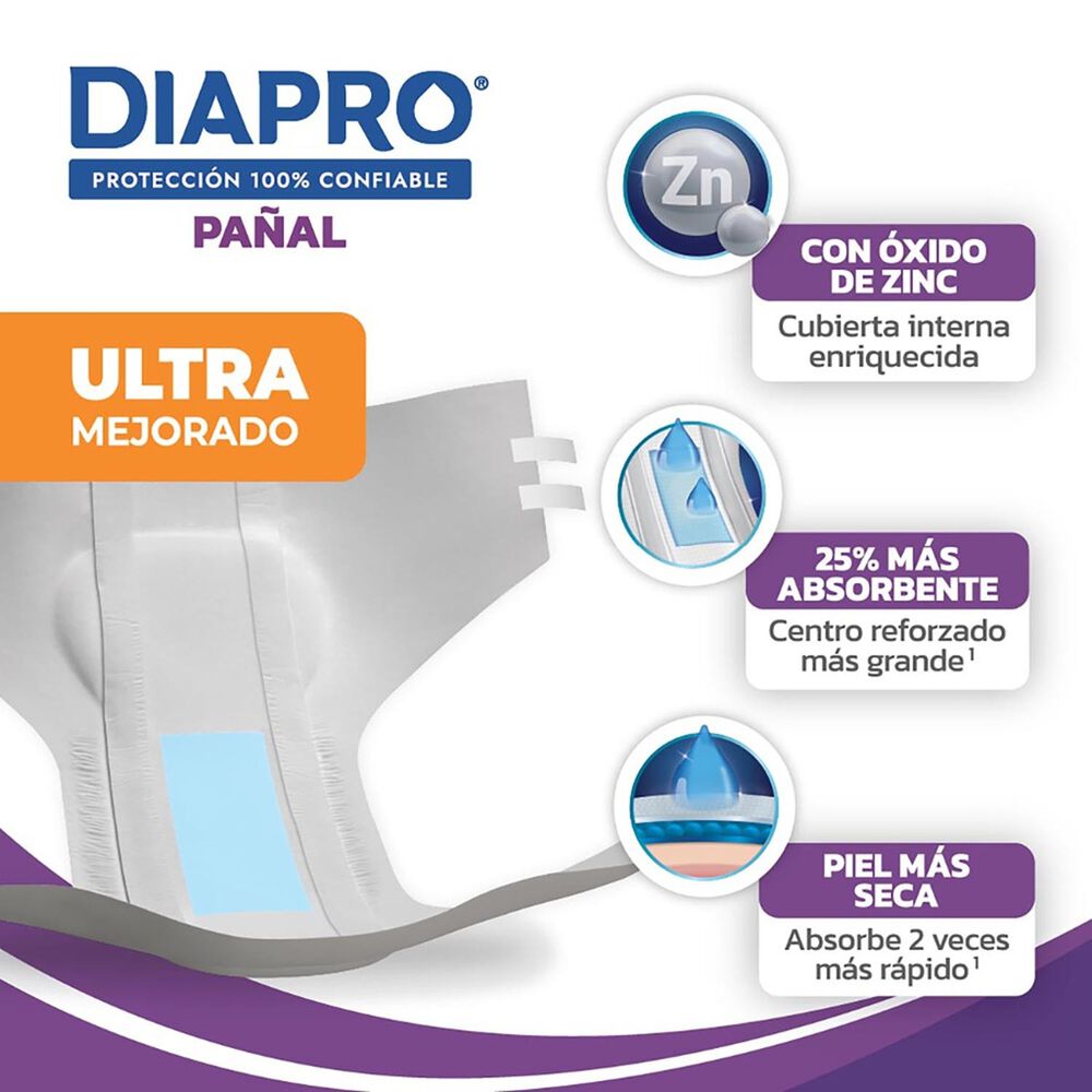 Pa&ntilde;al Talla Grande Diapro C/30 Pzas image number 3