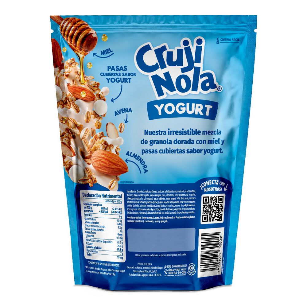 Granola Sabor Yogurt Crujinola 1 Kg image number 1
