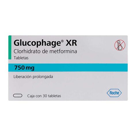 Glucophage Xr 750 mg 30 Tab