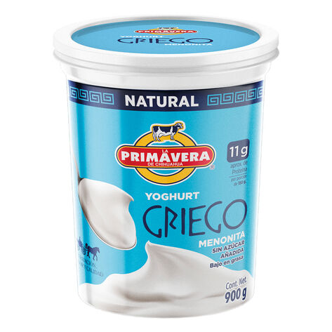 Yogurt Griego Sin Az&uacute;car Primavera 900 g