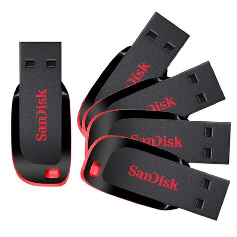 5 Pack Memoria USB Sandisk 16GB