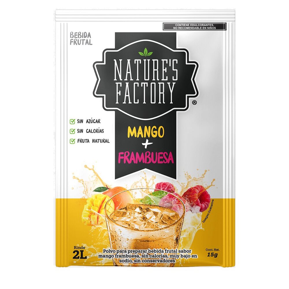 Bebida Frutal  en Polvo Varios Sabores Nature's Factory 16/15 g image number 2